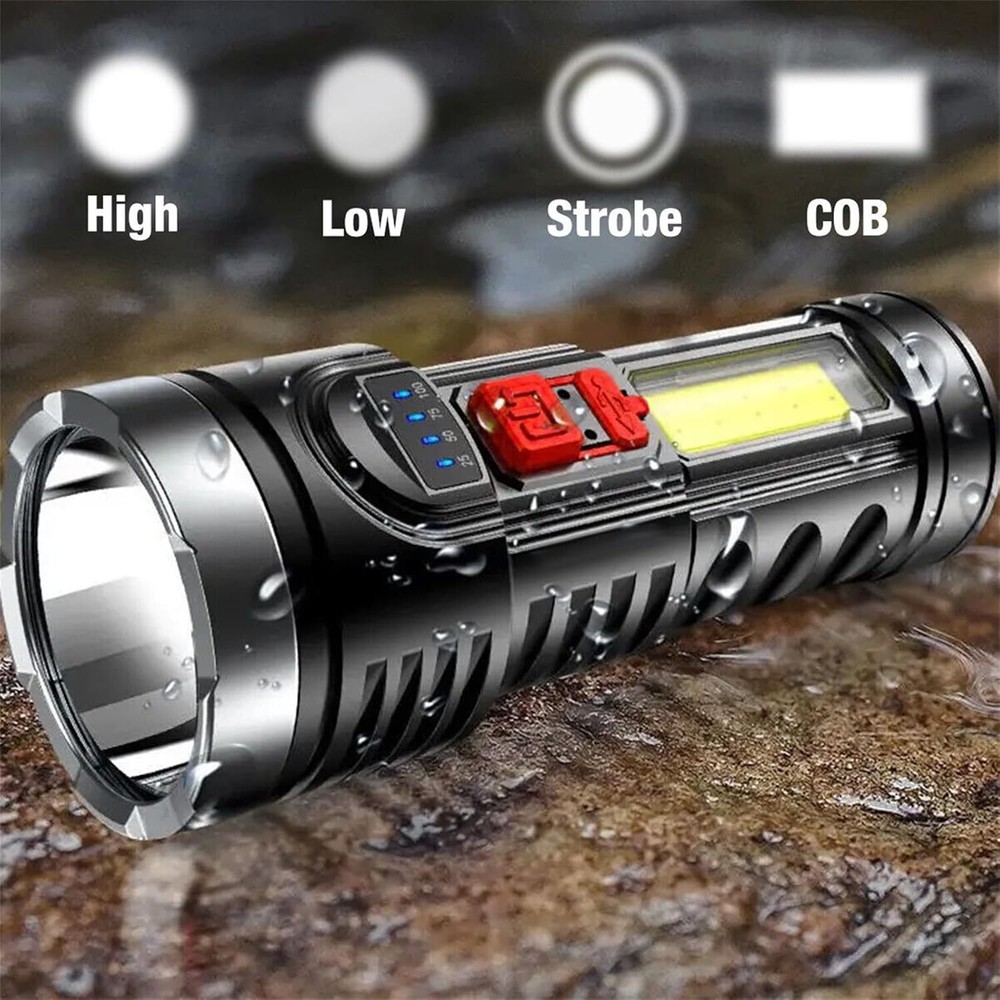 Super Bright 999000000 LM LED Torch Tactical Flashlight Lantern Rechargeable US