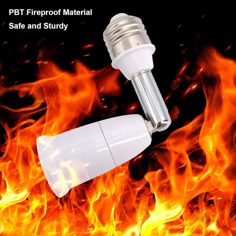 E26/E27 Light Socket Extender, 4.5 Inch Extension Socket Extender Adapter, Adjus