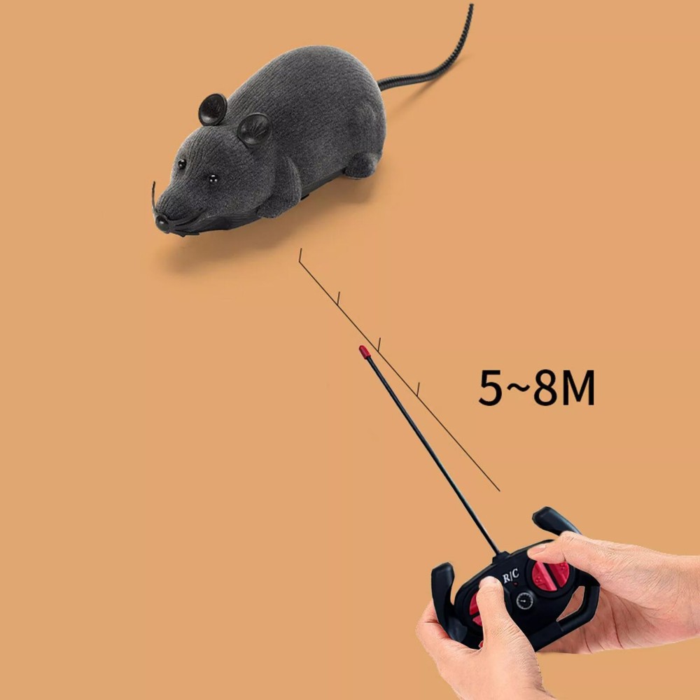 Wireless Remote Control RC Rat Electronic Mouse for Cat Dog Pet Toy Novelty US