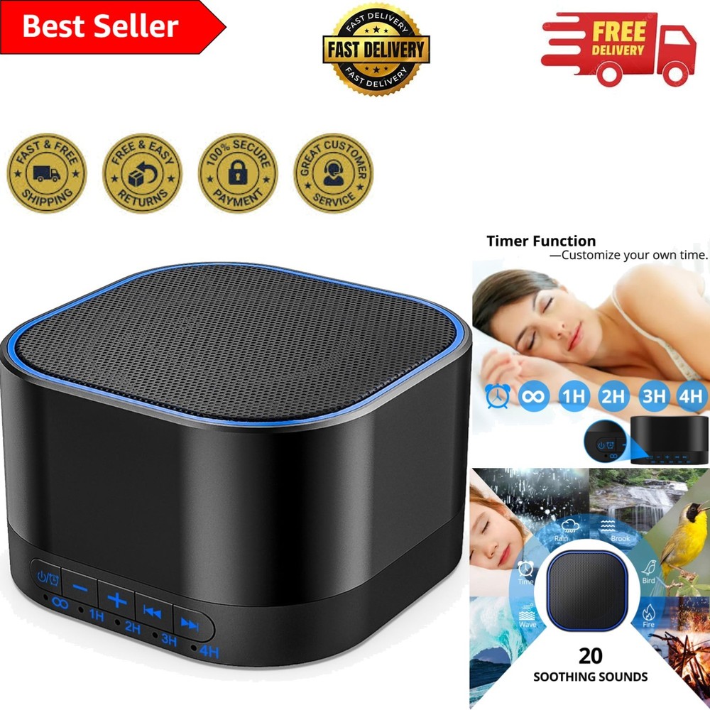 Soothing Sound Therapy Machine with 20 Natural Sounds & Memory Function