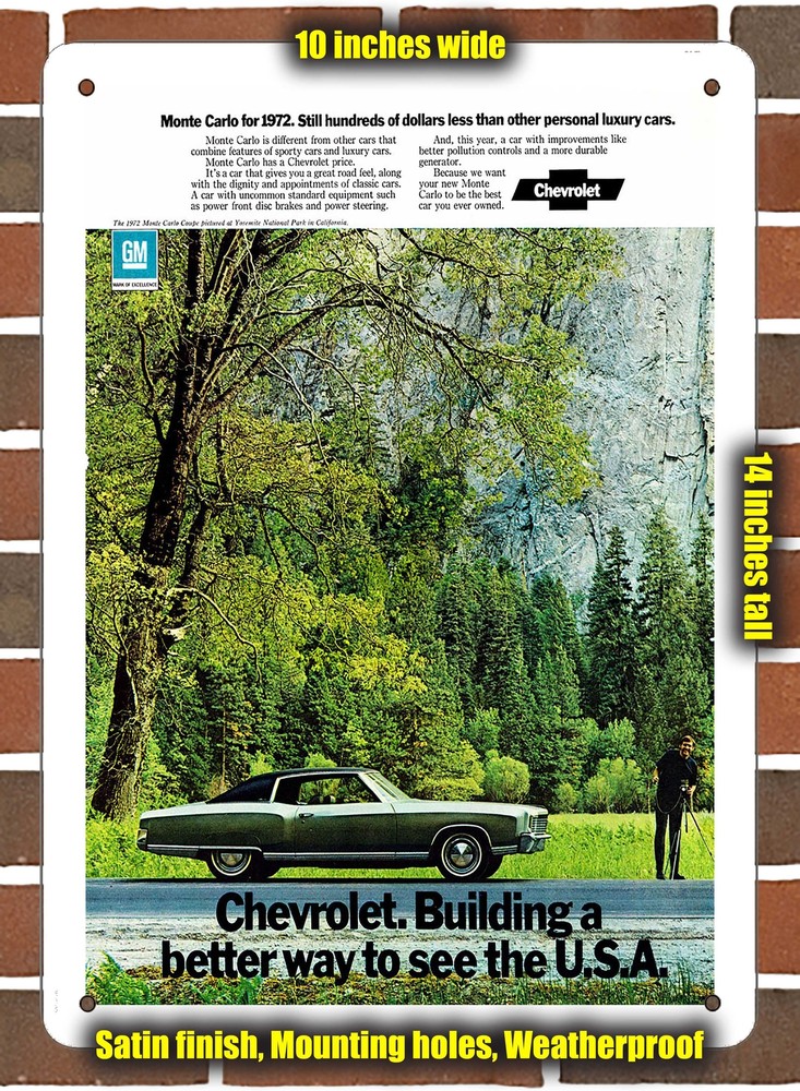 Metal Sign - 1972 Chevrolet Vintage Ad 03