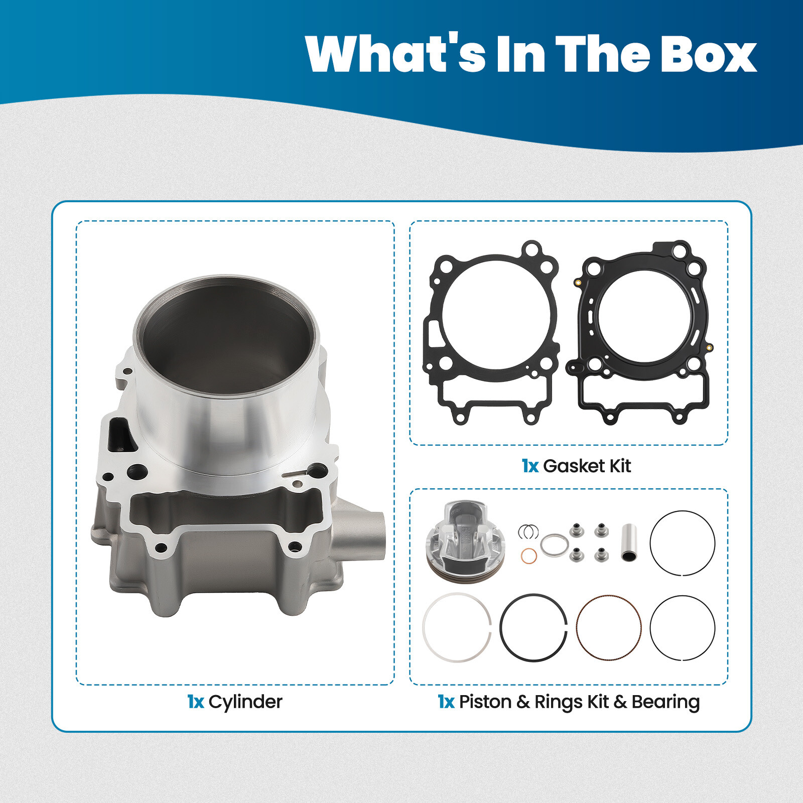 Cylinder Piston Top End Rebuild Kit For Polaris Sportsman RZR Ranger 570 3022860