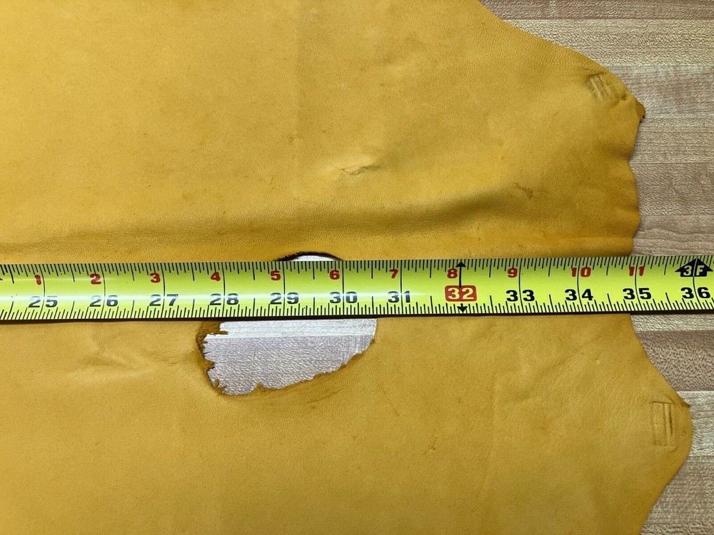 Top Grain Sheep Leather Gold #0018497 Row E