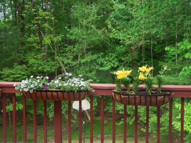 36 Inch Window Box Planters 2 Pack with Coco Liners, Rustproof 36inch/2pack