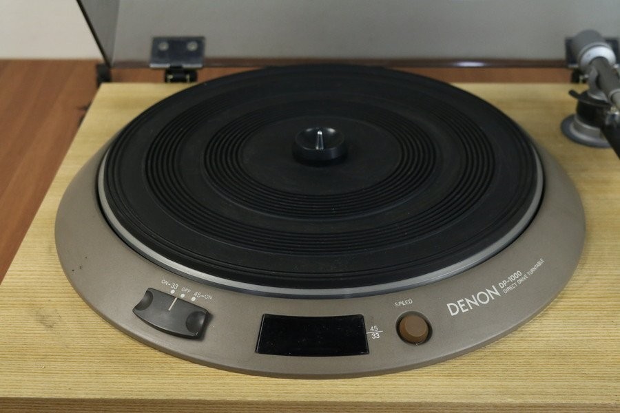 Denon DP-1000 Direct Drive Turntable Record Player Operation Confirmed
