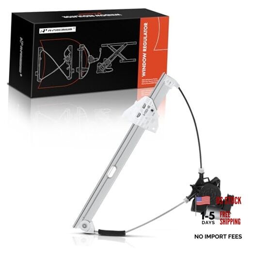 Electric Power Window Regulator with Motor Compatible with Front Driver (LH)