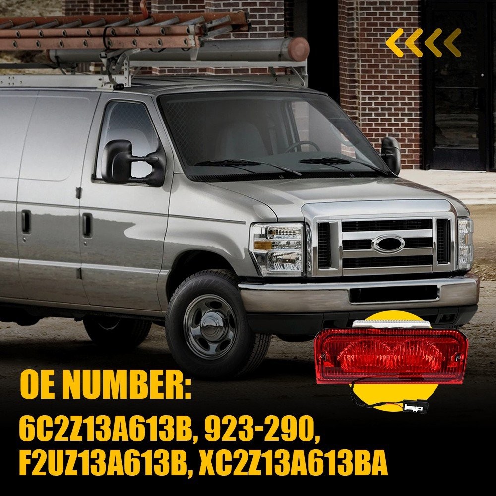 Roof Center Mount Third Stop Brake Light Fits Ford E-150 E-250 E-350 E-450 EAA