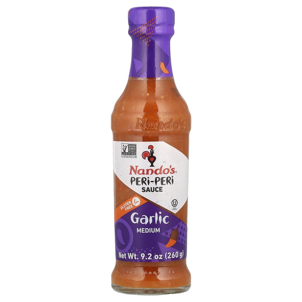 Peri-Peri Sauce, Garlic, Medium, 9.2oz (260 g)