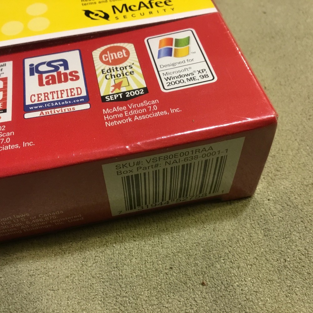 McAfee Virus Scan 2004 Version 8.0