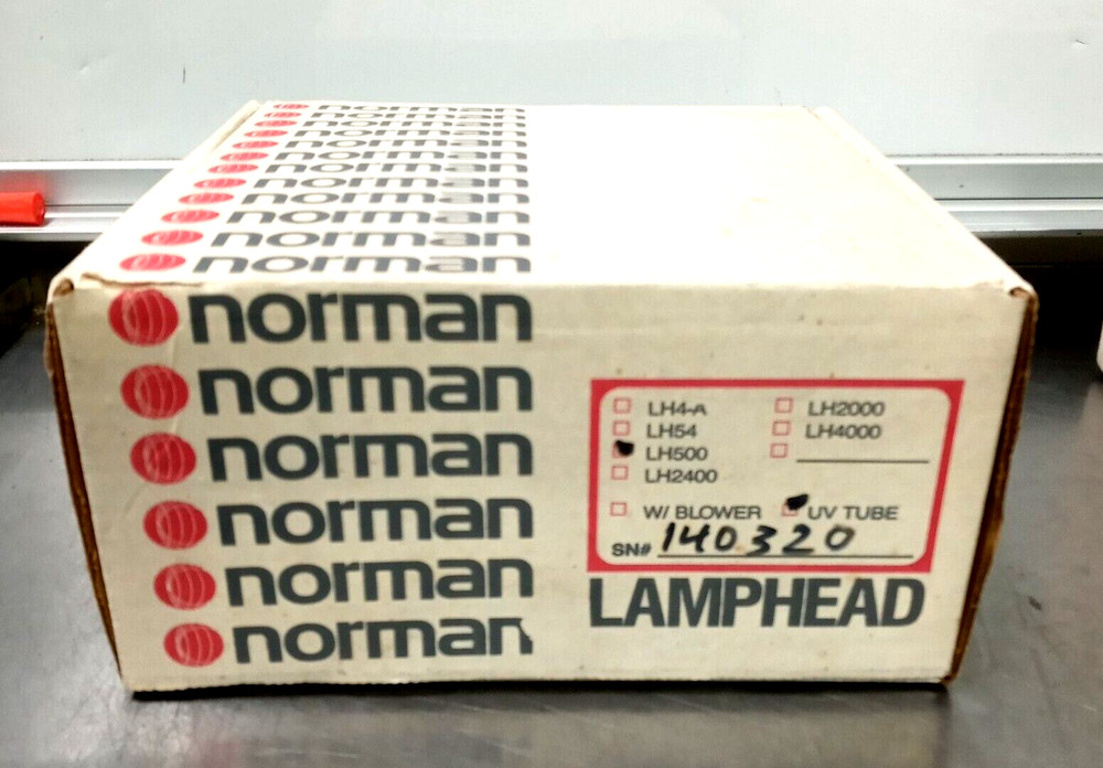 Norman LH500 Flash Strobe LampHead 600ws/New