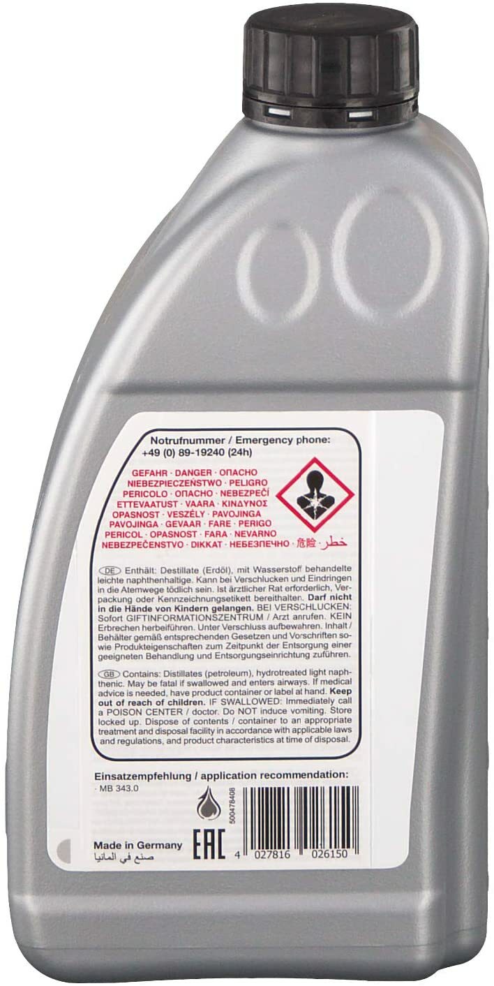 Convertible Top Hydraulic System Pump Fluid 1 Liter For Mercedes Solution