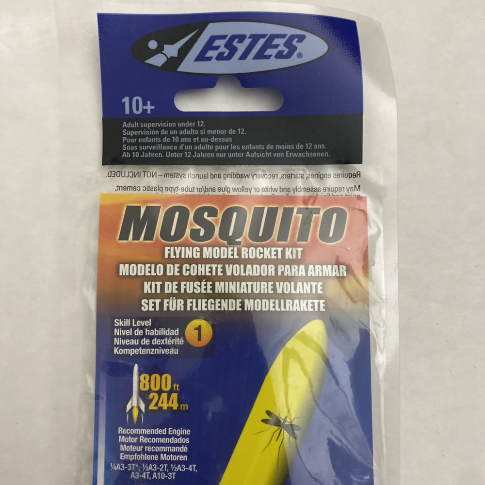 ESTES 1345 MOSQUITO MODEL ROCKET SKILL LEVEL 1 NIP