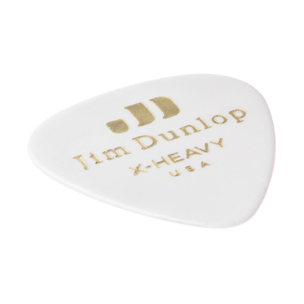 Dunlop Guitar Picks 12 Picks Celluloid White Extra Heavy