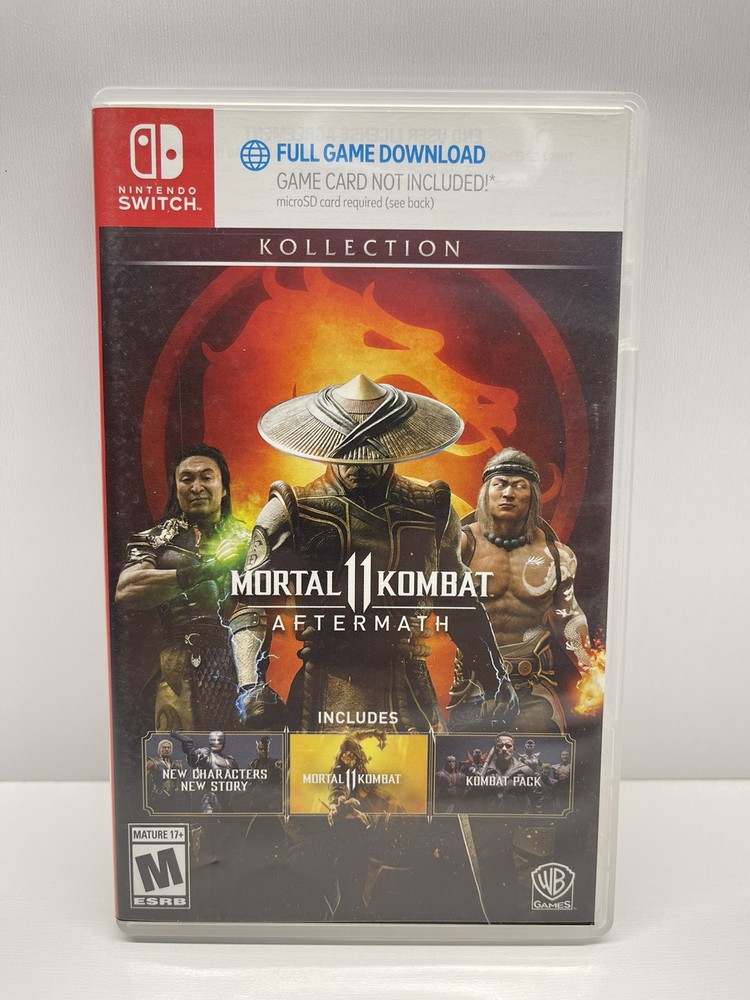 Nintendo Switch Mortal Kombat 11 Aftermath AUTHENTIC REPLACEMENT CASE