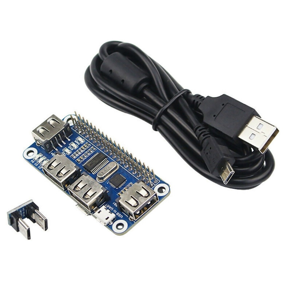 5V USB Hub Extension Board & Micro USB Converter & Cable For Raspberry Zero/W H