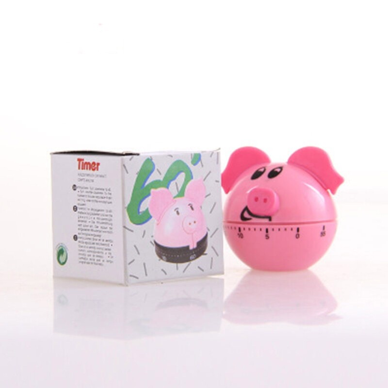 Pig Shape Kitchen Timer Kids for Time Management Reminder 60 Countdo