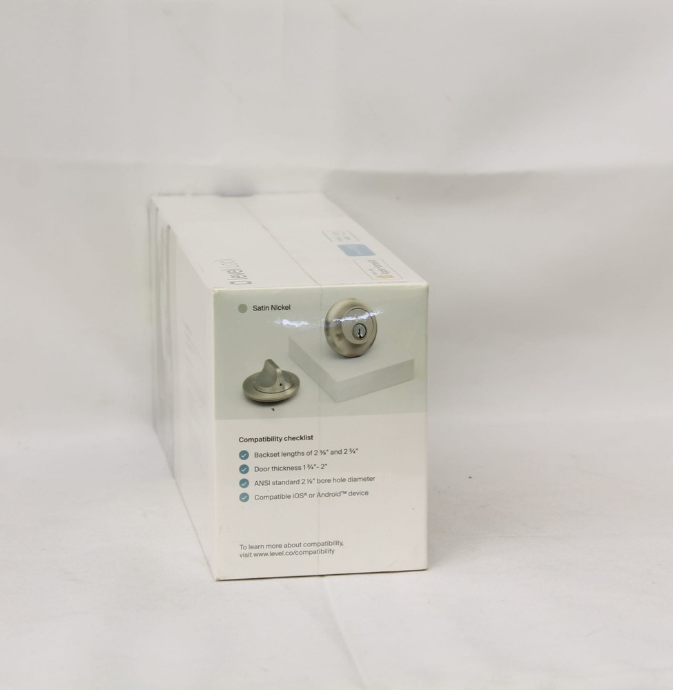 Level Lock The invisible Smart Lock Satin Nickel