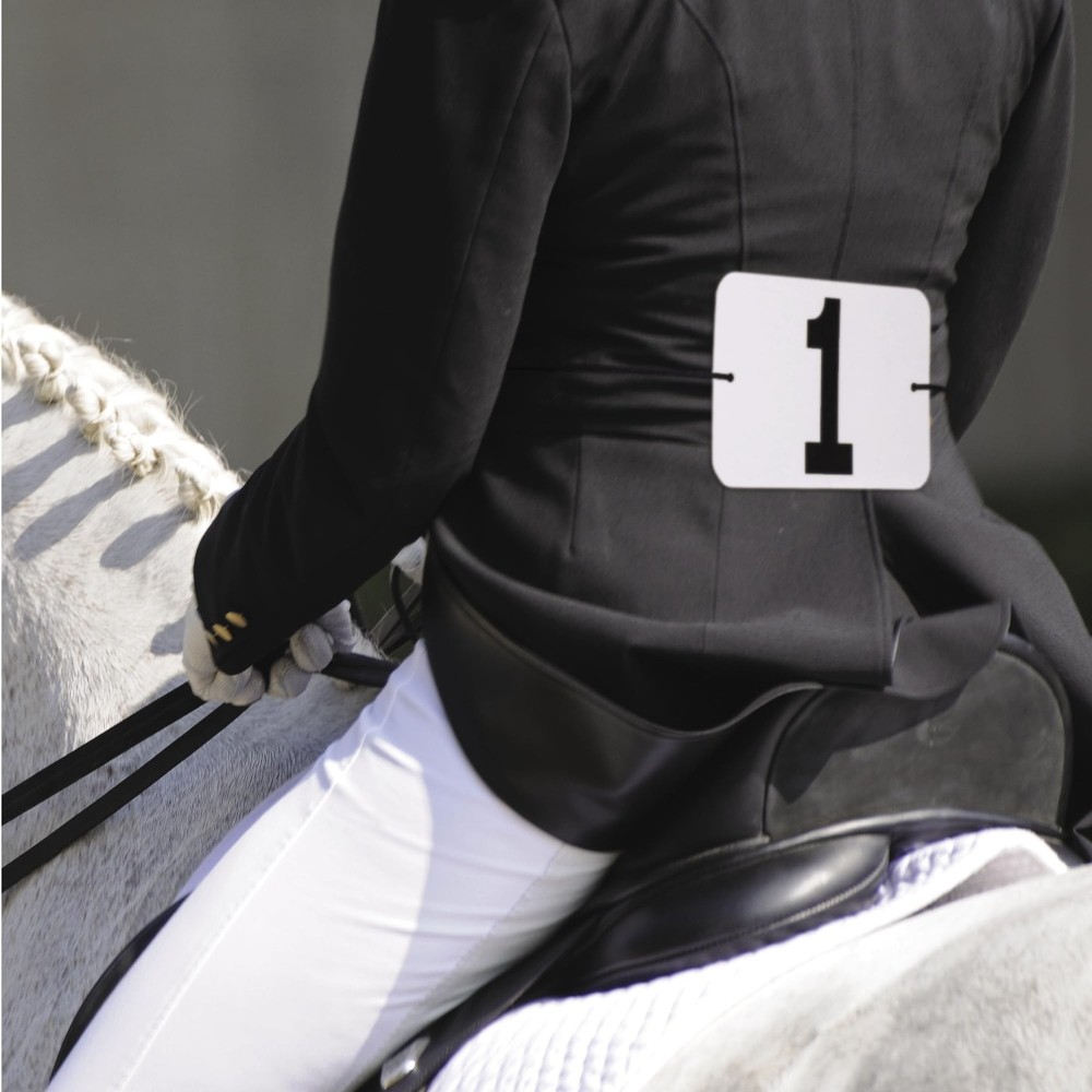 Hodges Badge Company Rectangular Equestrian Numbers with String - 50 Set (Num...