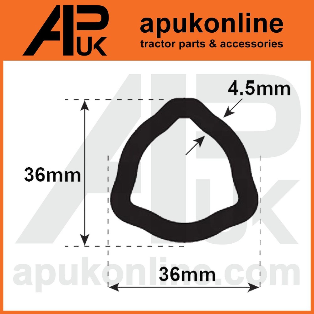 PTO Inner & Outer Tubes Triangle Profile 1.5m (12508 & 12507)