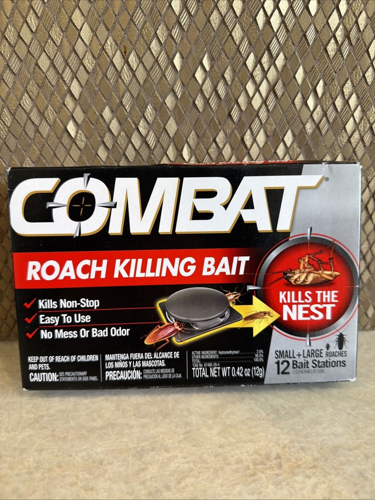 Combat Source Kill Max 0.42 Oz. Solid Small Roach Bait Station (12-Pack) Combat