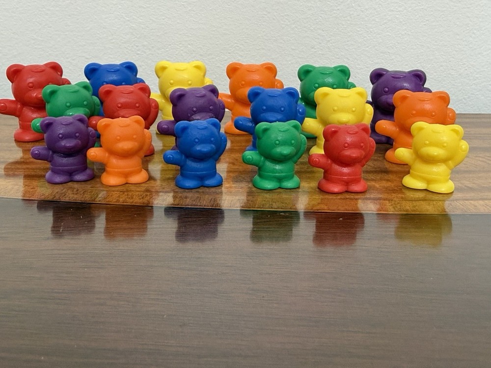 Didax Teddy Bear Counters 96 Pc 3 Sizes Sorting Math Manipulatives Set