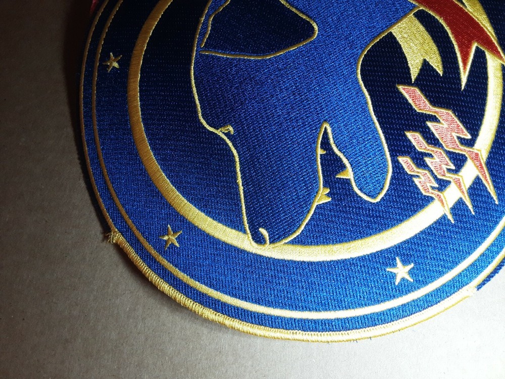 Tactical Fighter Squadron Wardog 9" Patch Without Add Ons READ