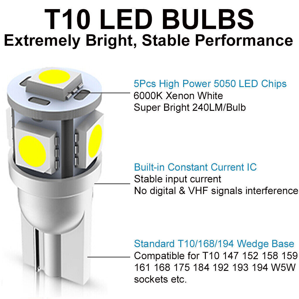 Speedometer Dash Gauge LED Light Bulbs For Yamaha VStar 650 XVS650 XVS 1998-2003