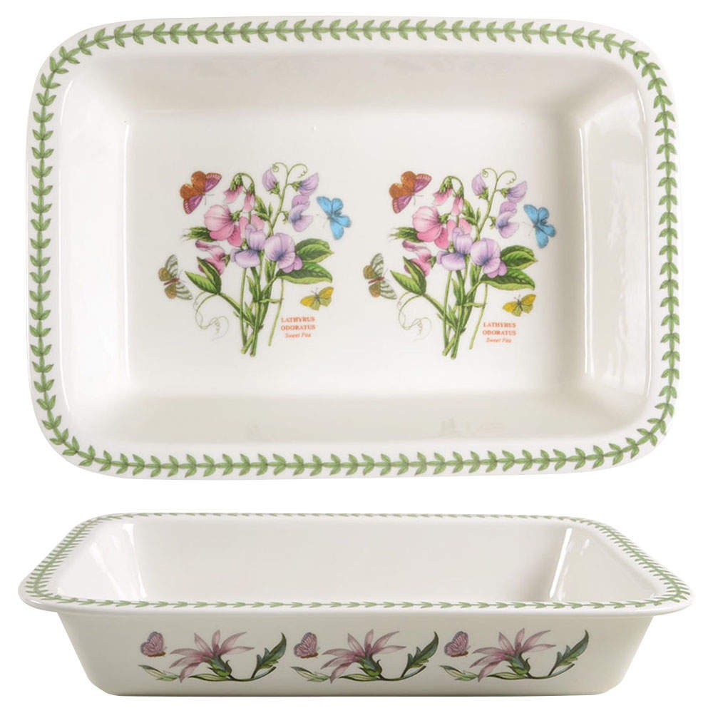 Portmeirion Botanic Garden Sweet Pea 13" Rectangular Roaster