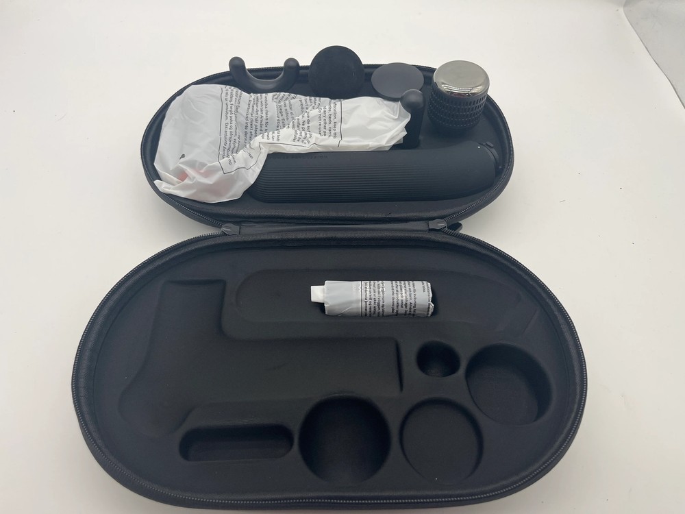 Sharper Image Power Percussion Massager Hot Cold Reach Deep Tissue Kit Set!