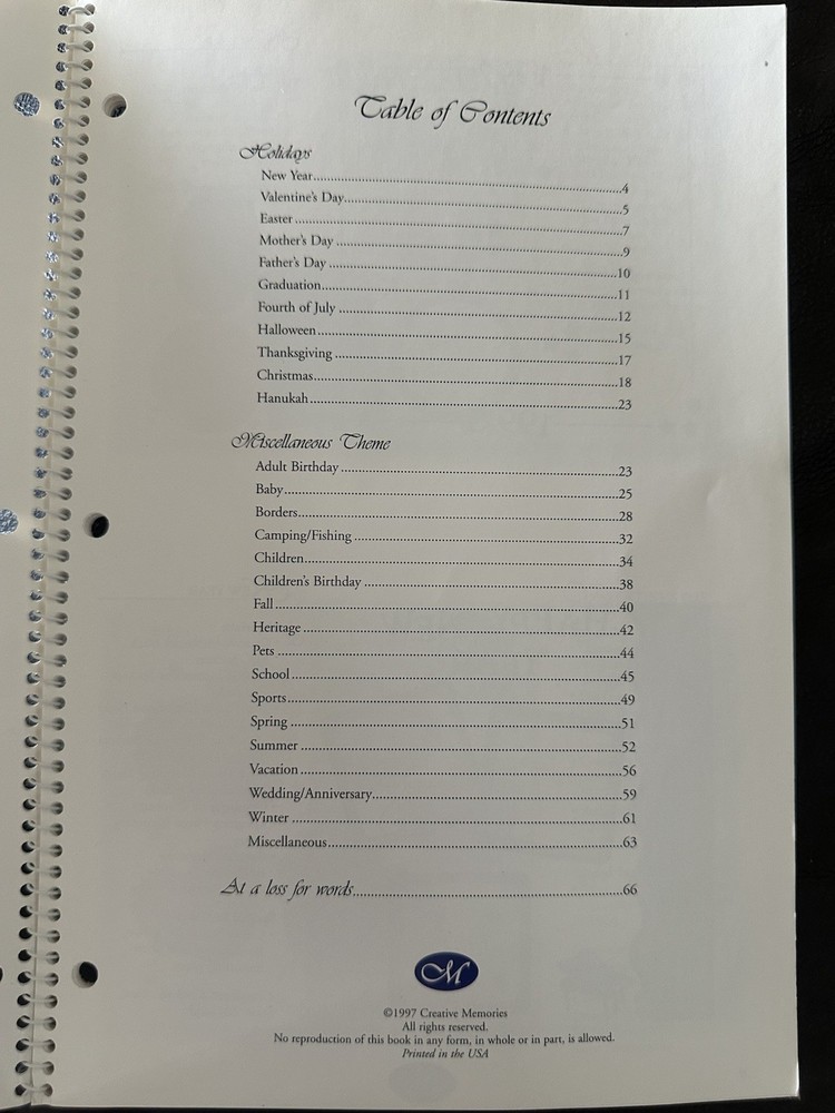 (2) Creative Memories Layout/Formula Books