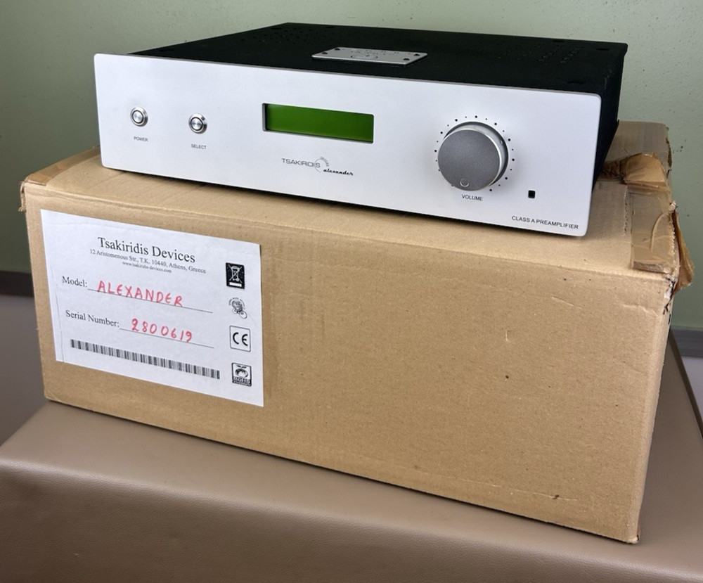 TSAKIRIDIS ALEXANDER TUBE PREAMPLIFIER WITH BOX NICE