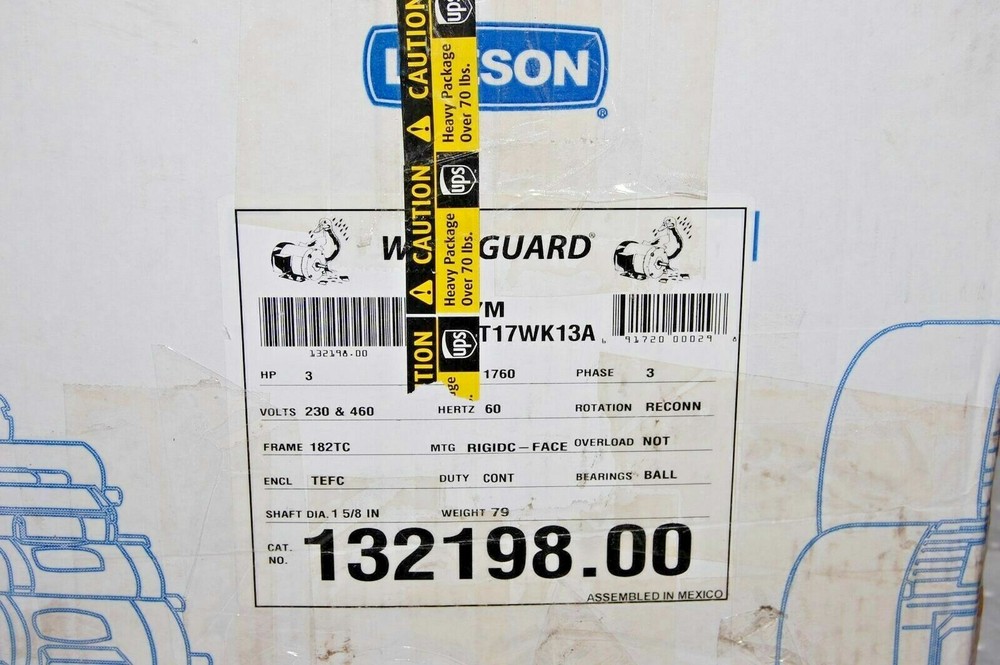 LEESON MOTOR 132198.00
