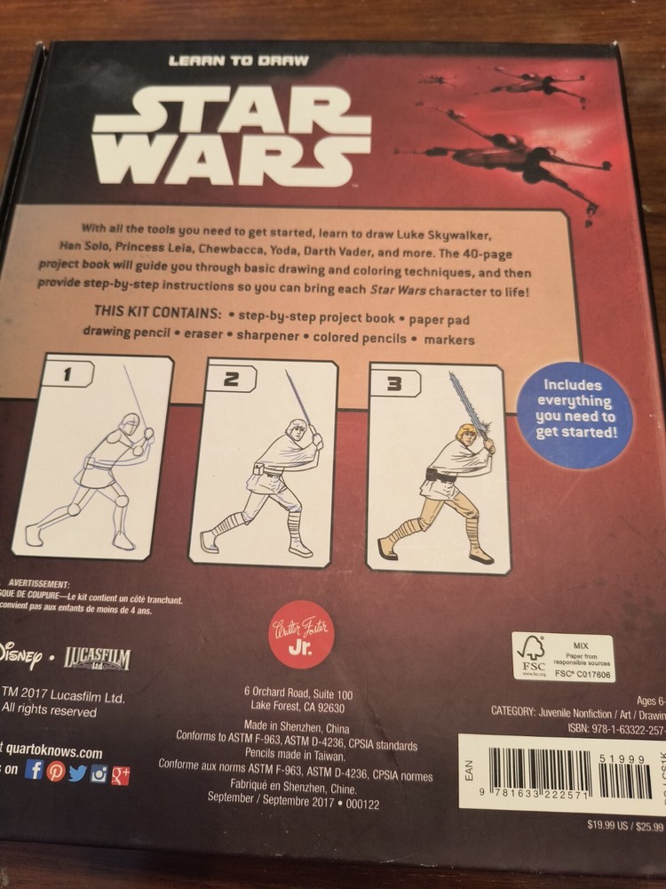 Star wars drawing book kit