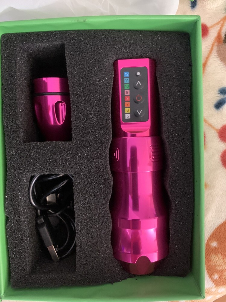 Exo Wireless Pen Tattoo Machine 4.6 Stroke Pink