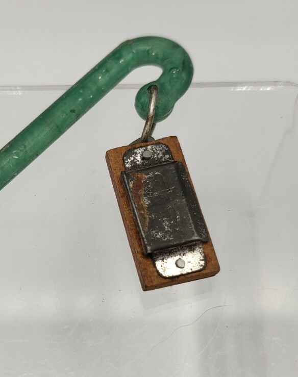 Vintage Tiny Miniature Japan Queen 1" 2-note Working Harmonica Pendent Novelty