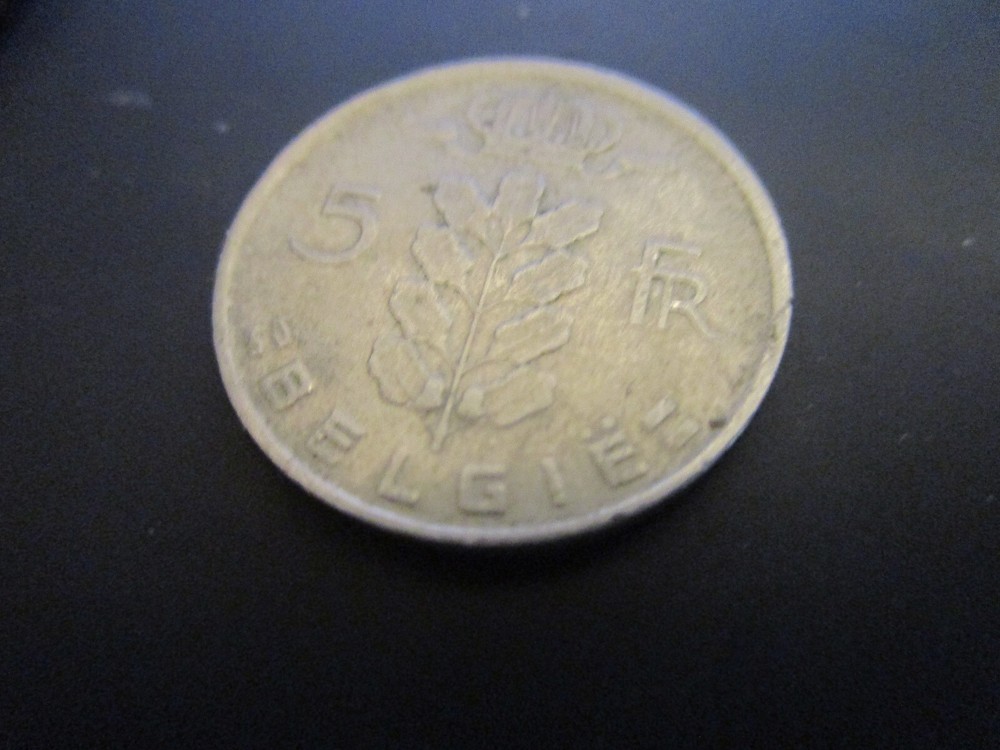 1950 Belgium 5 francs