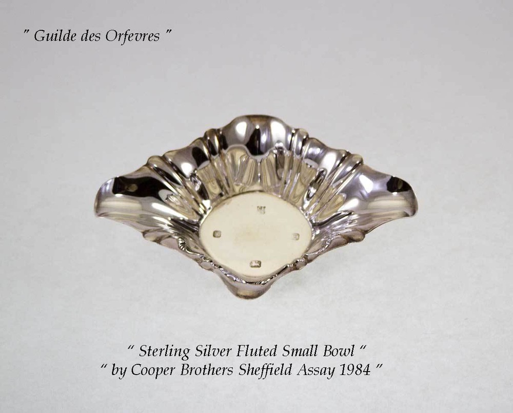 Sterling Silver Fluted Small Bowl