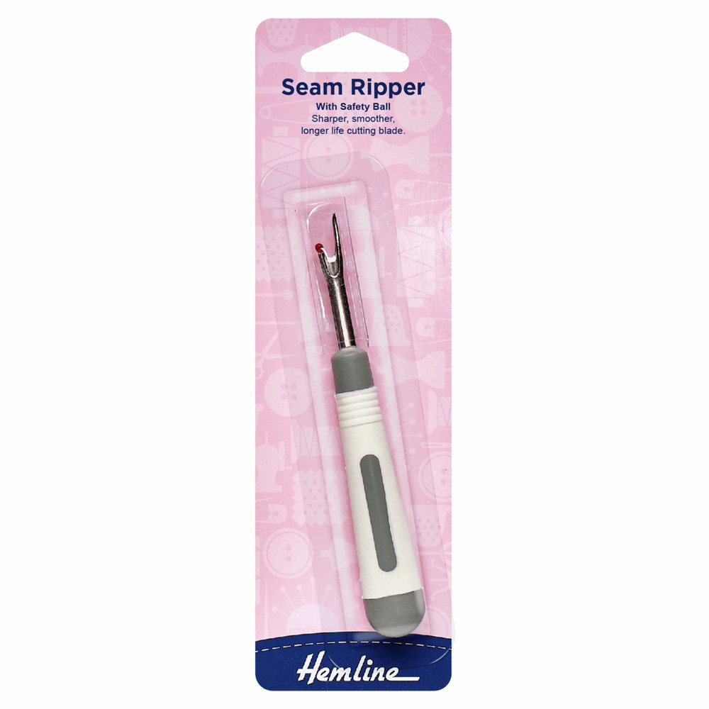 Hemline Soft Grip Seam Ripper Stitch Unpicker Thread Picker Point Protector