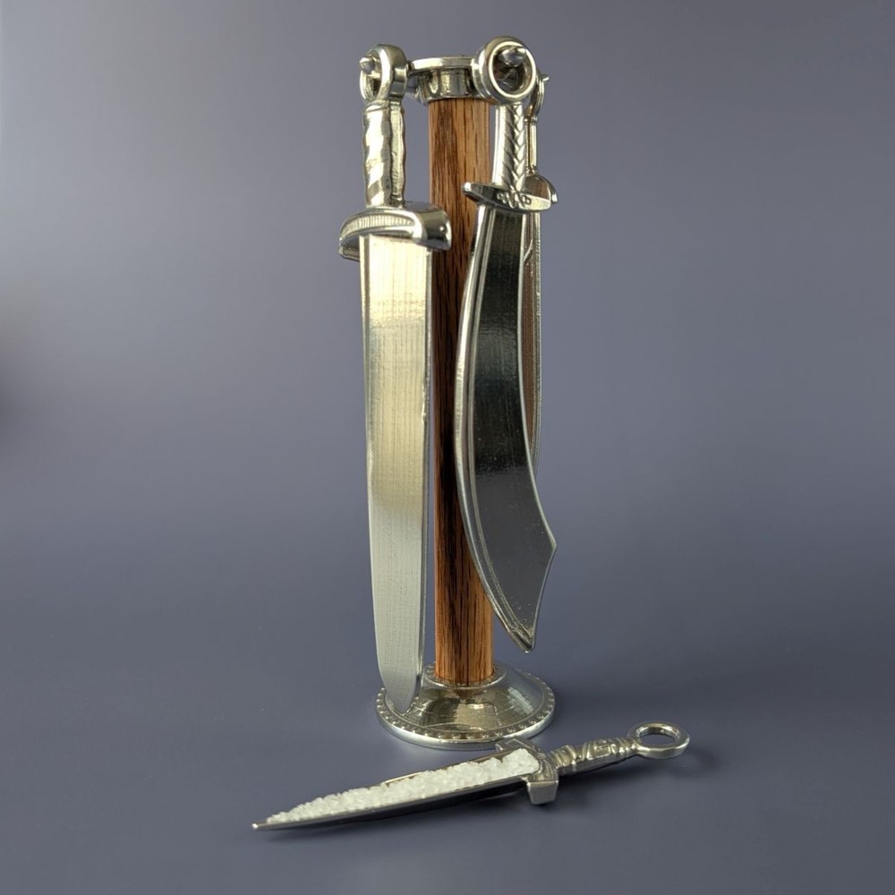 Sword Measuring Spoon Set with Display Stand