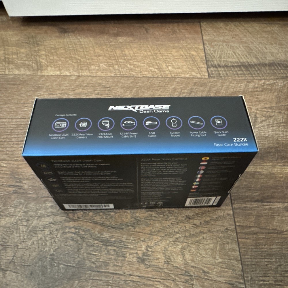Nextbase 222X Front/Rear Dash Cam New