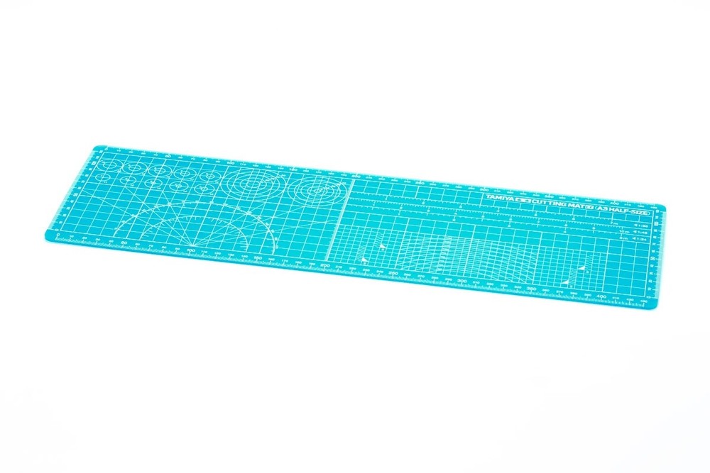 Tamiya Craft Tools Cutting Mat α (A3 Half-Size/Blue) 74144