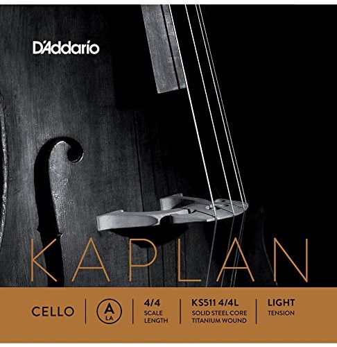 D'Addario Kaplan Cello Single A String, 4/4 Scale, Light Tension