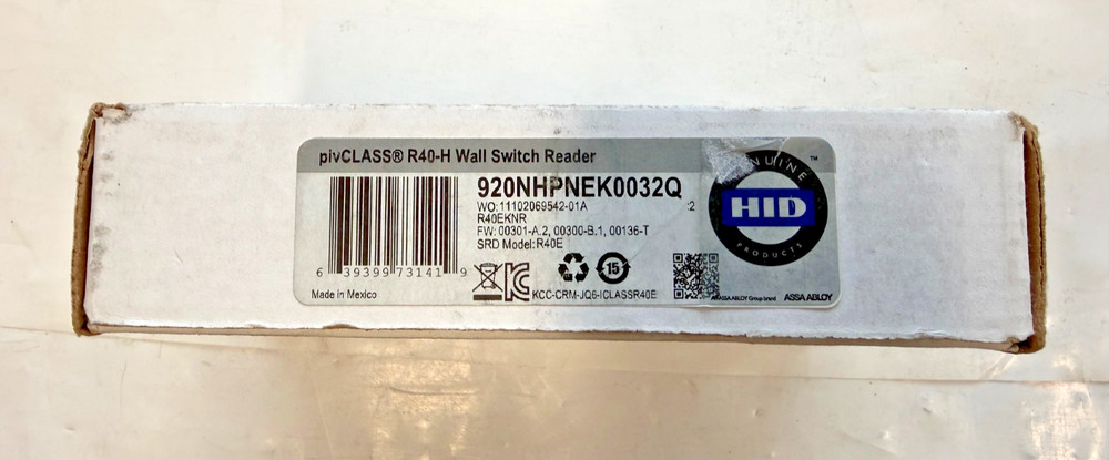 HID 920NHPNEK0032Q plvCLASS R40-H Wall Switch Reader