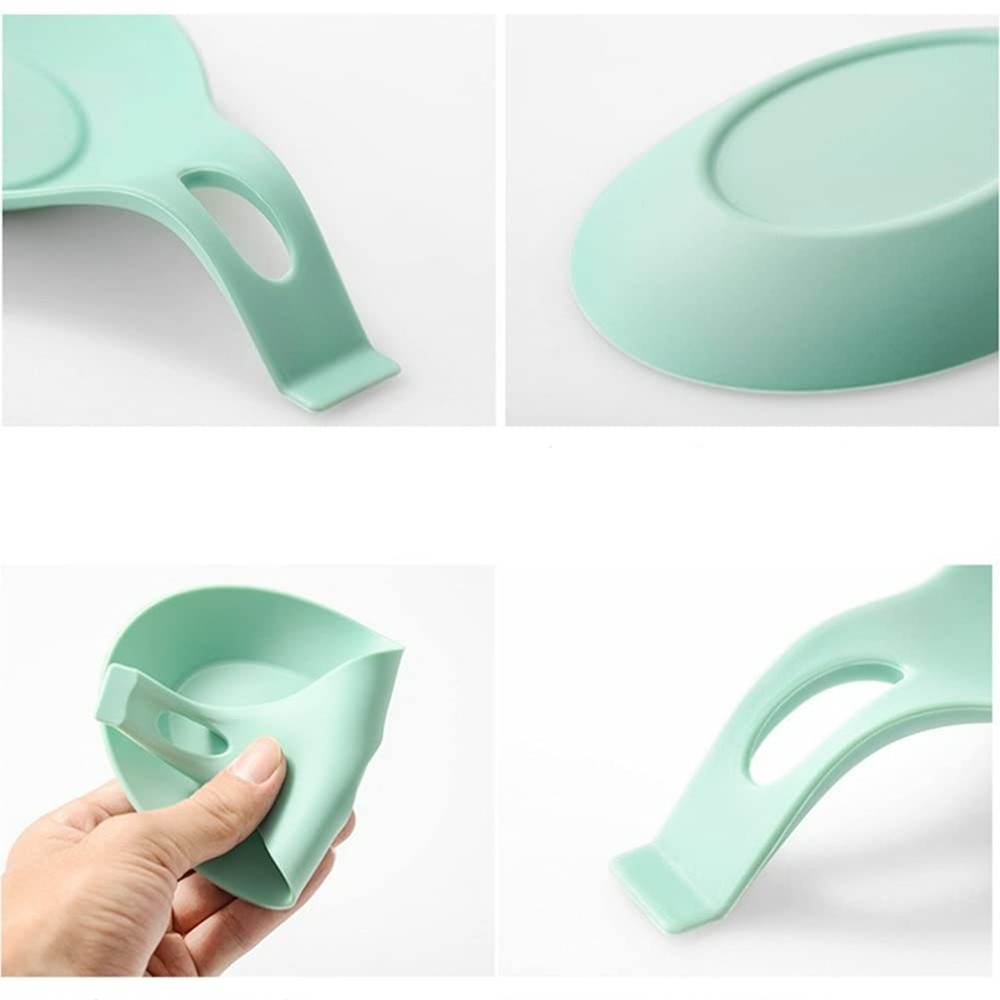 4-PACK Silicone Spoon Rest for Kitchen Counter, Kitchen Gadgets Organizer Kit...