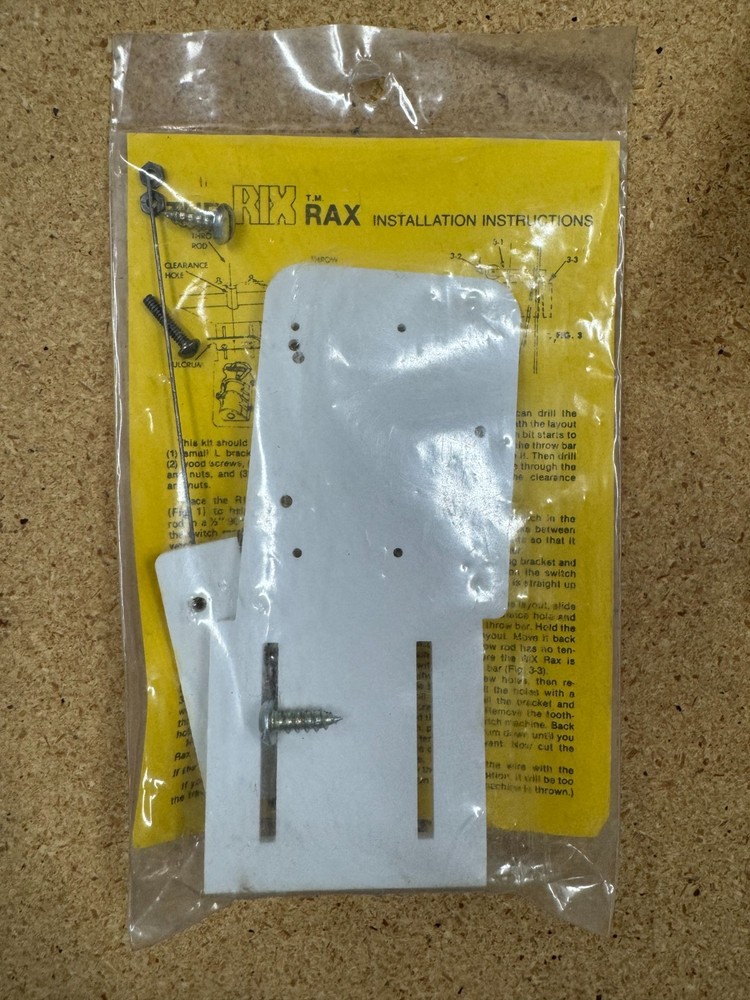 Rix Rax 628-1 Under-Layout Mounting Bracket for Twin Coil Switch Machine NEW