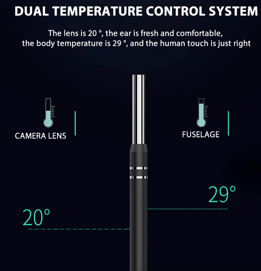 LED Ear Endoscope HD Otoscope Ear Wax Cleaning Camera Tool Cleaner Removal Kit