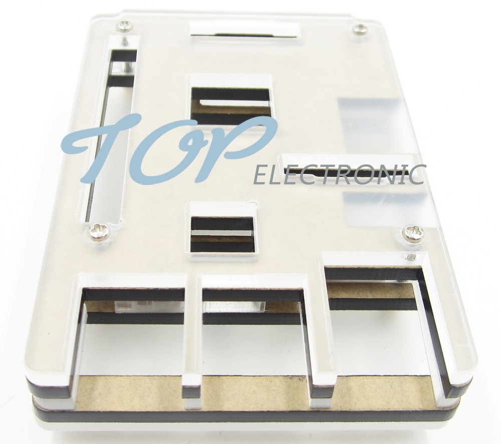 NEW Clear Protective Case Cover Shell Enclosure Box Raspberry Pi 2 Model B,B+,V5