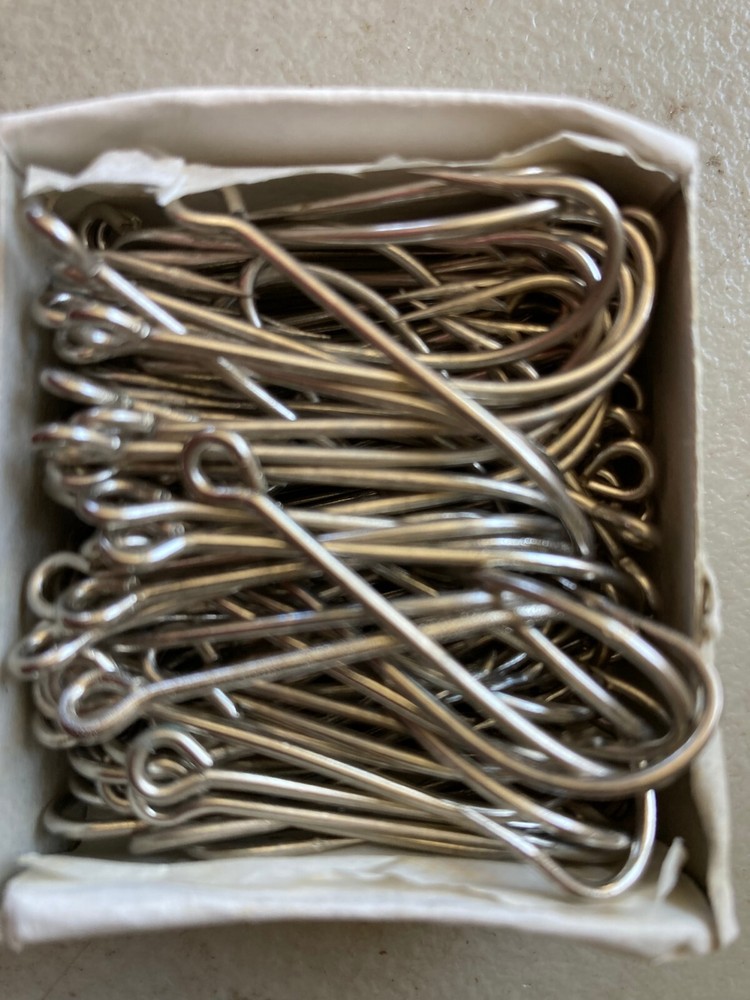 100 O 'SHAUGHNESSY 2/0 LARGE eye ring Offset Trotline Catfish fish hooks