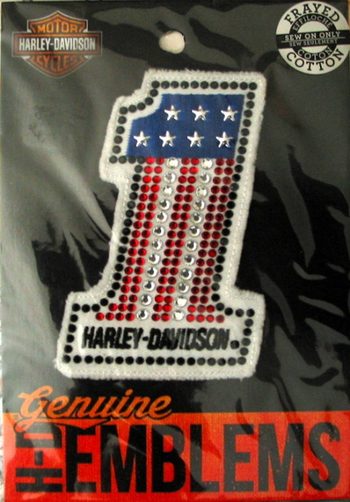 Harley Davidson Women's Studded # 1 Patch