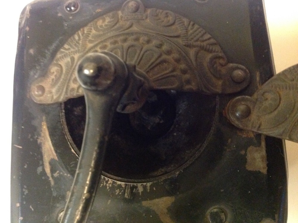 Vintage Tin Metal Coffee Grinder